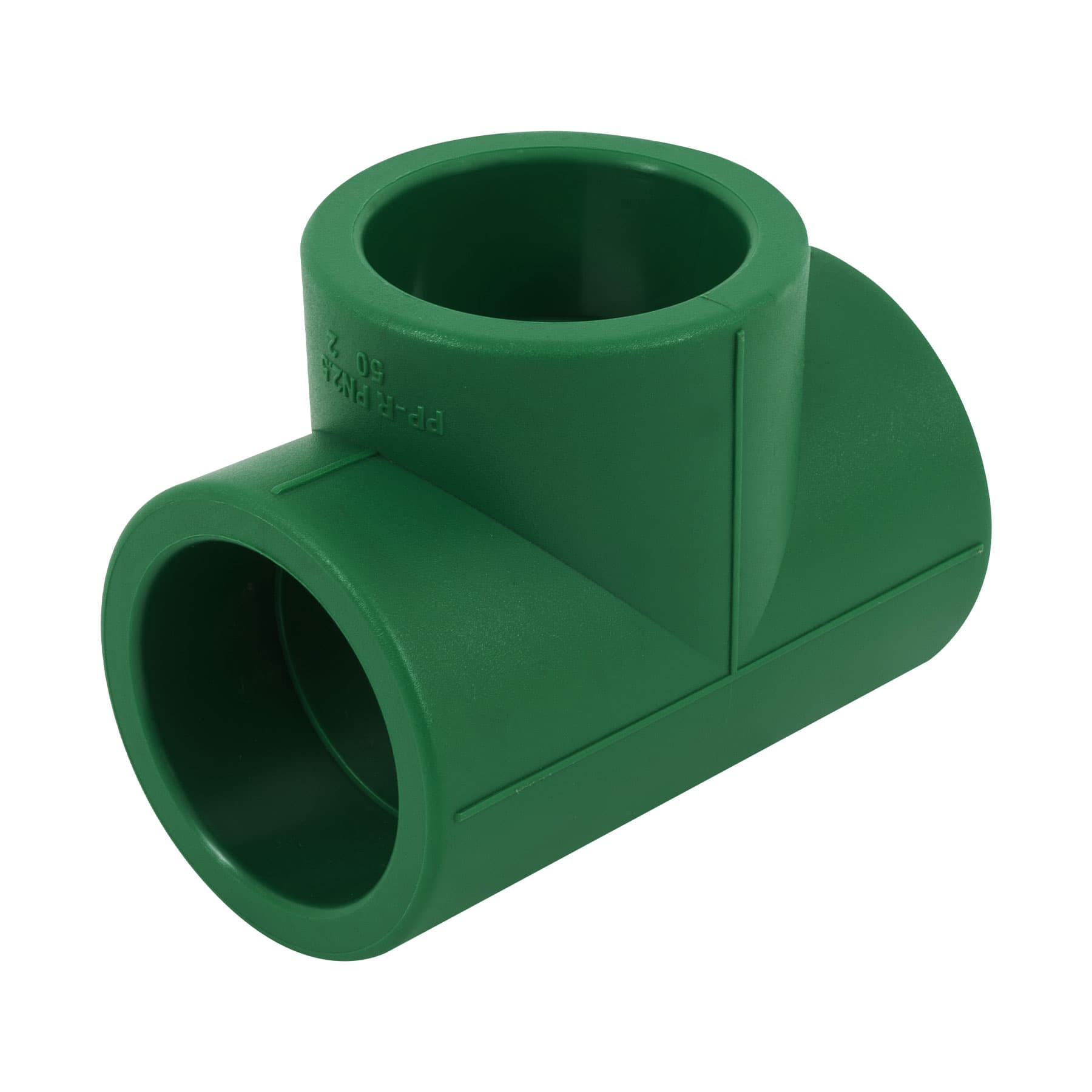 Tee de PPR sencilla, 1-1/2", 50mm
