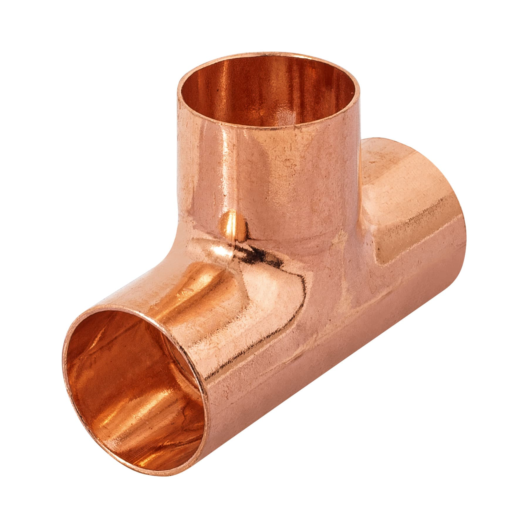 Tee de cobre sencilla, 1/2"