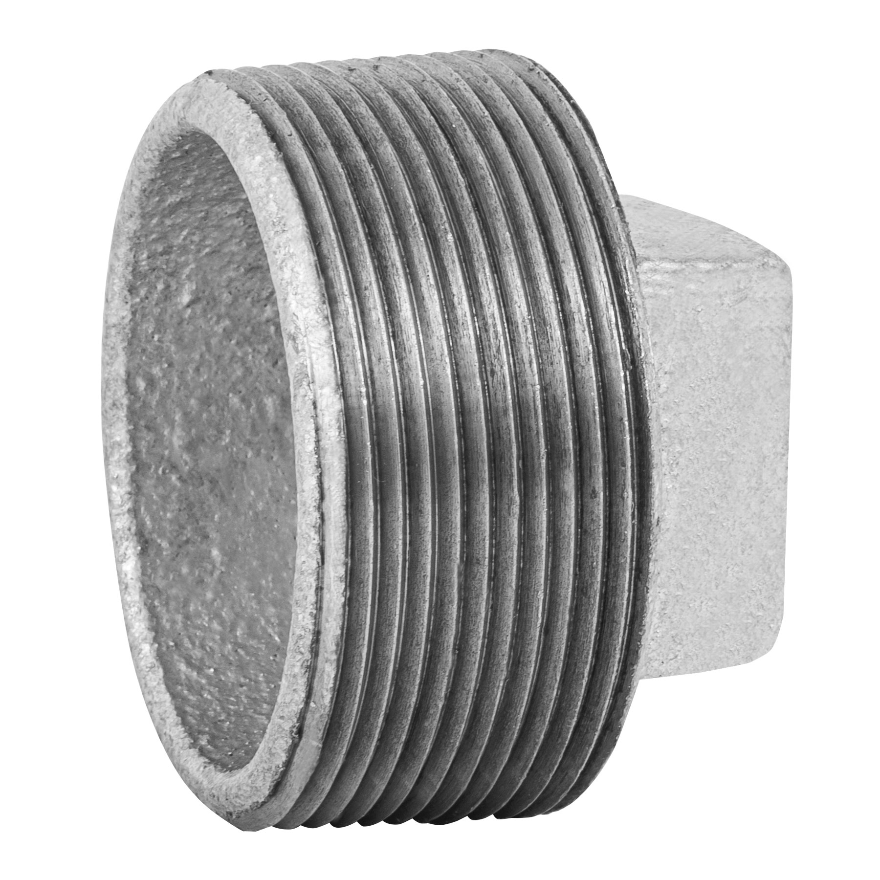 Tapón macho, acero galvanizado, 2"
