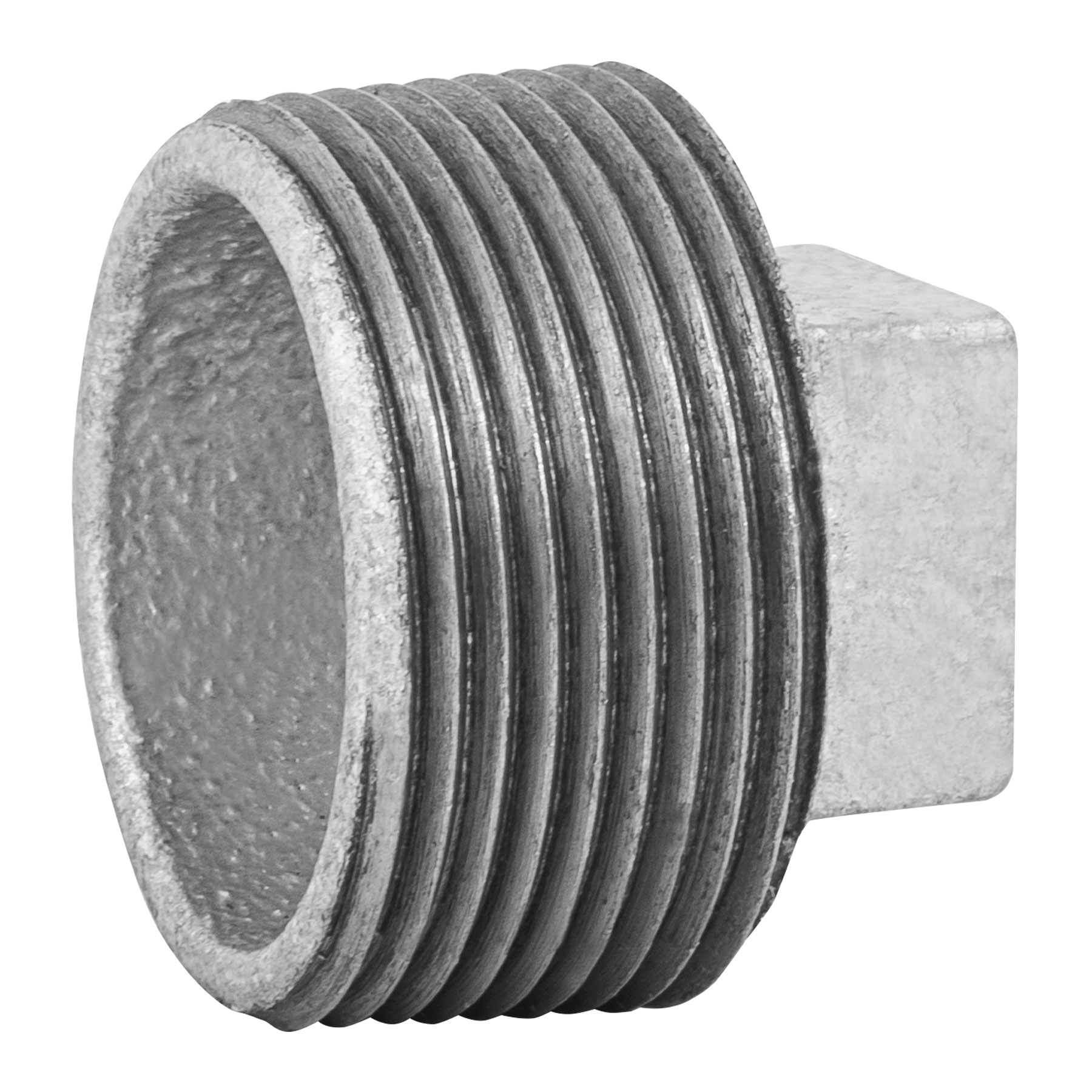 Tapón macho, acero galvanizado, 1-1/4"