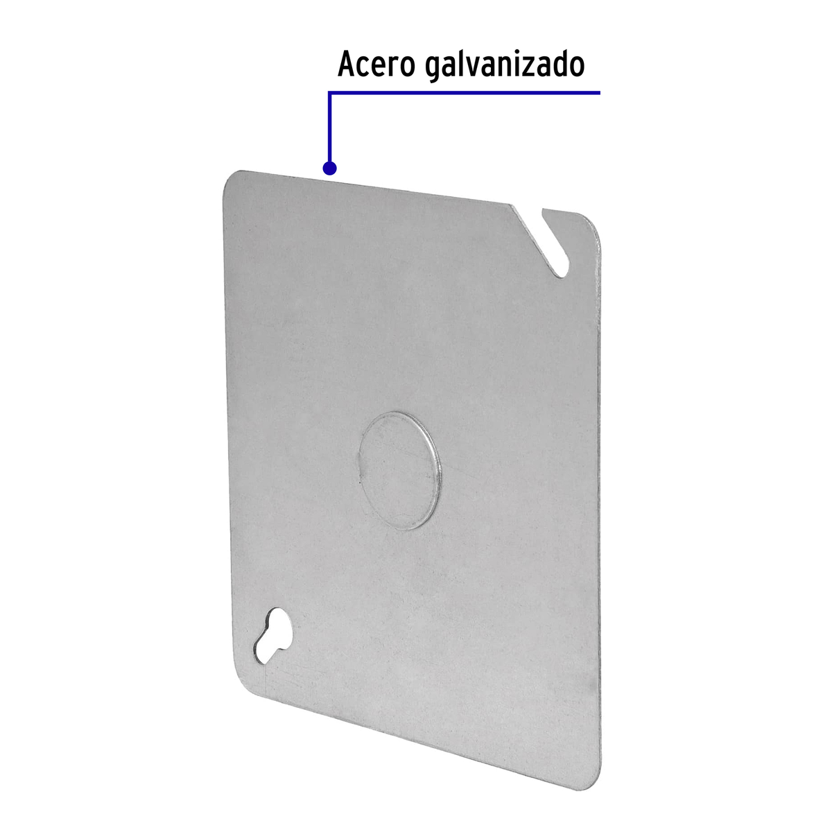 Tapa de acero para caja cuadrada 4x4"