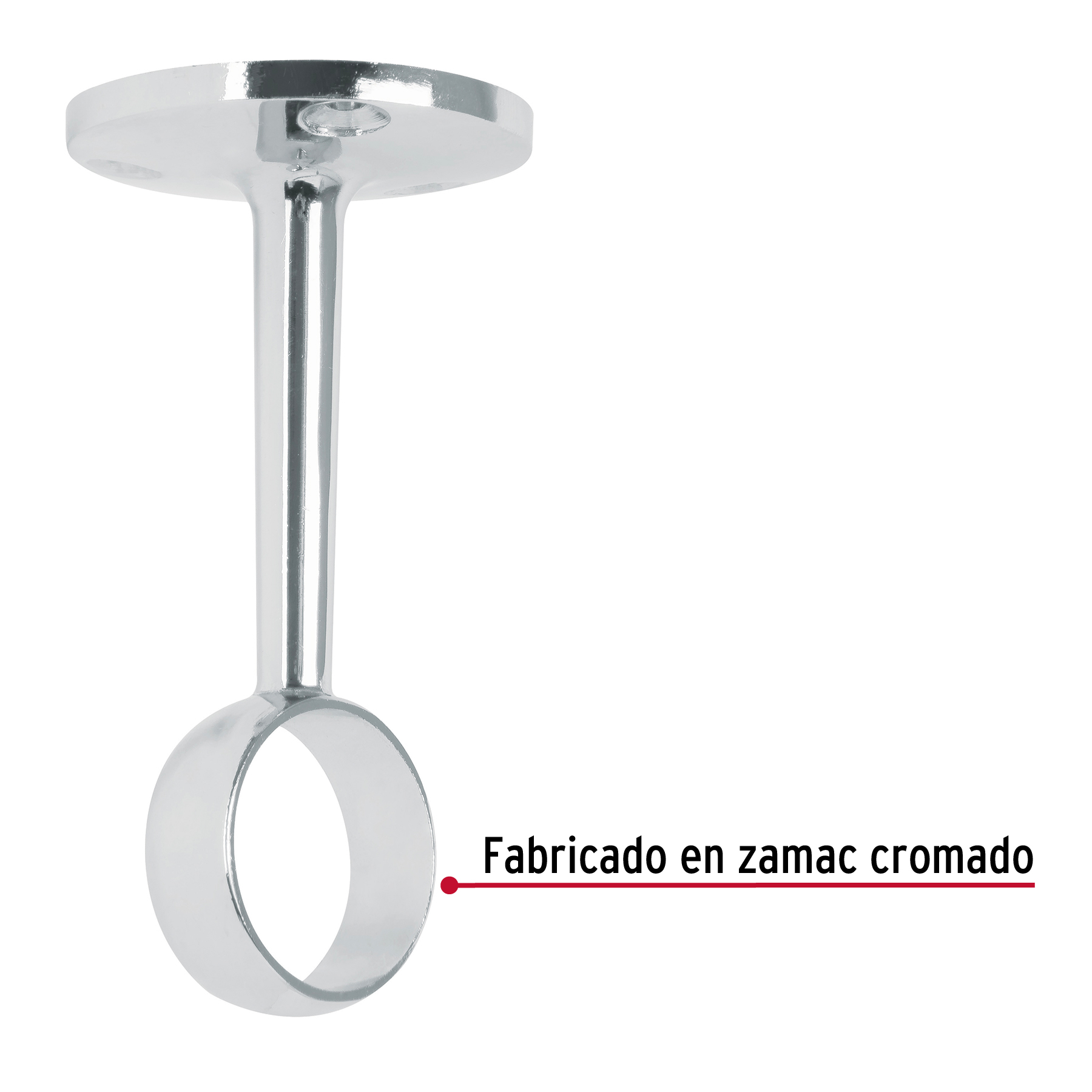 Soporte central para tubo redondo de closet