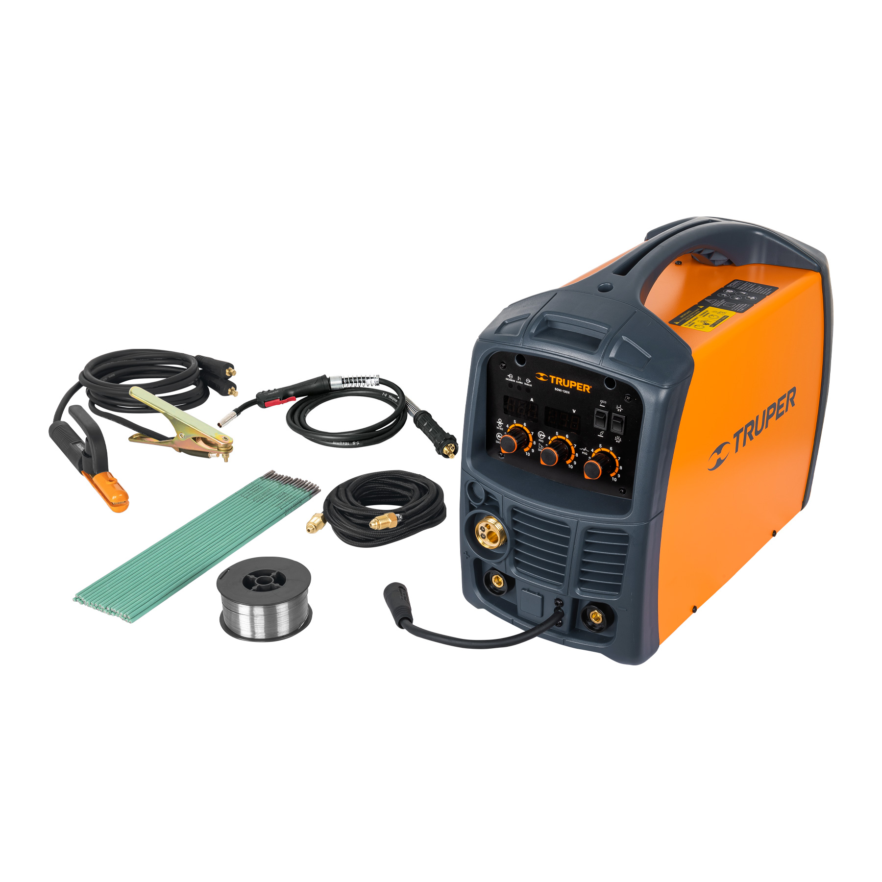 Soldadora para microalambre y electrodo, 130 Amps