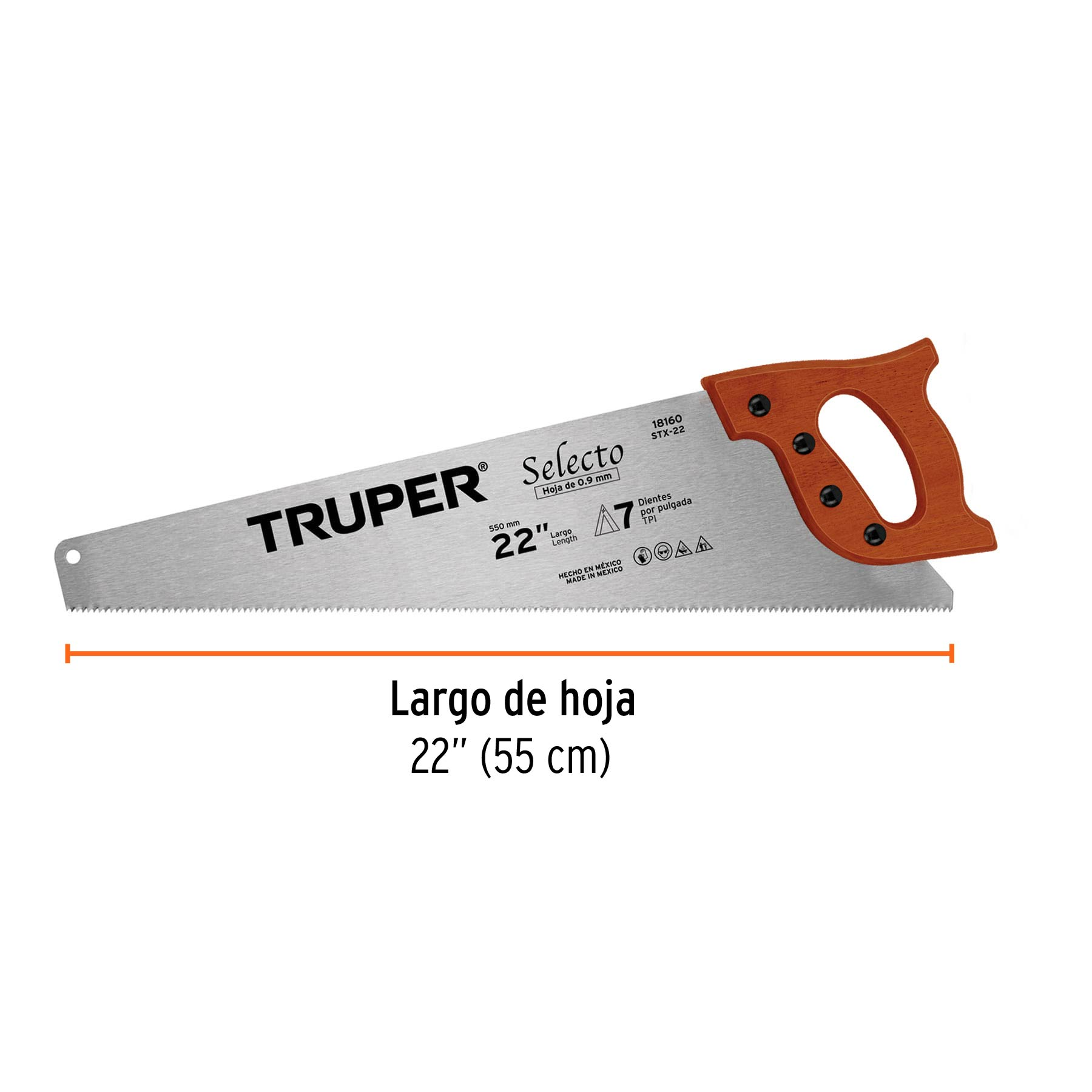 Serrucho 22" Selecto, 7 DPP