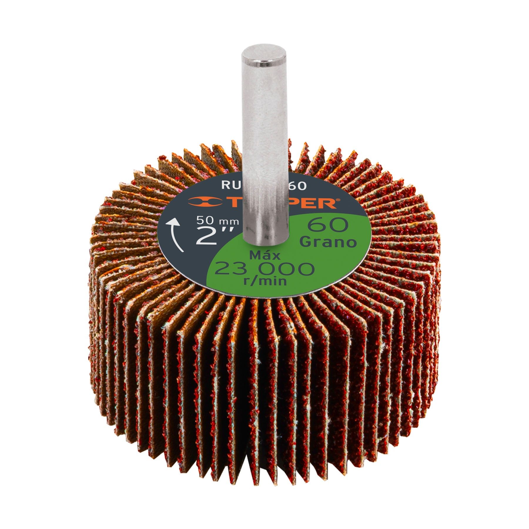 Rueda flap de 2", grano 60