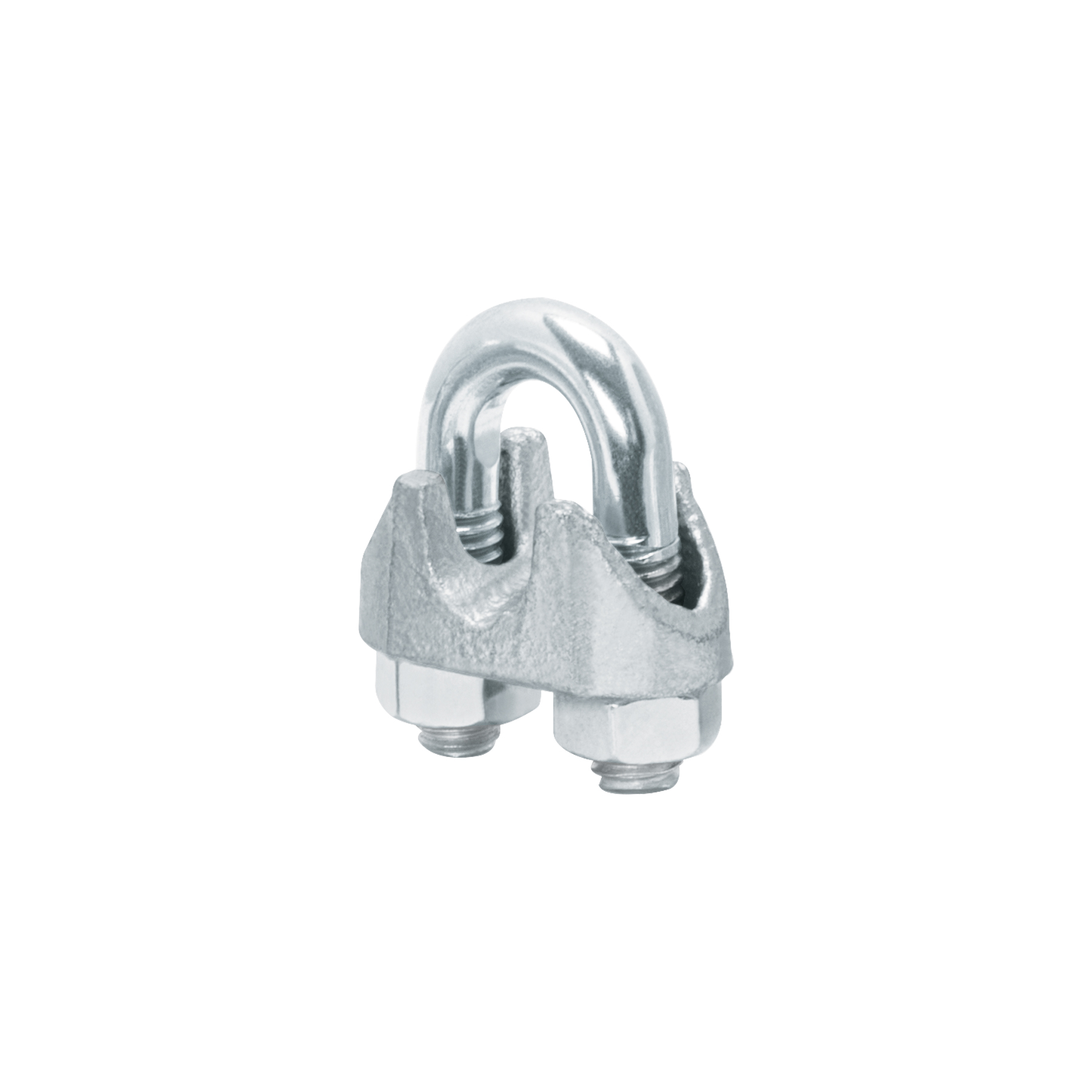 Bolsa con 25 nudos (perros) de hierro para cable de 5/16'