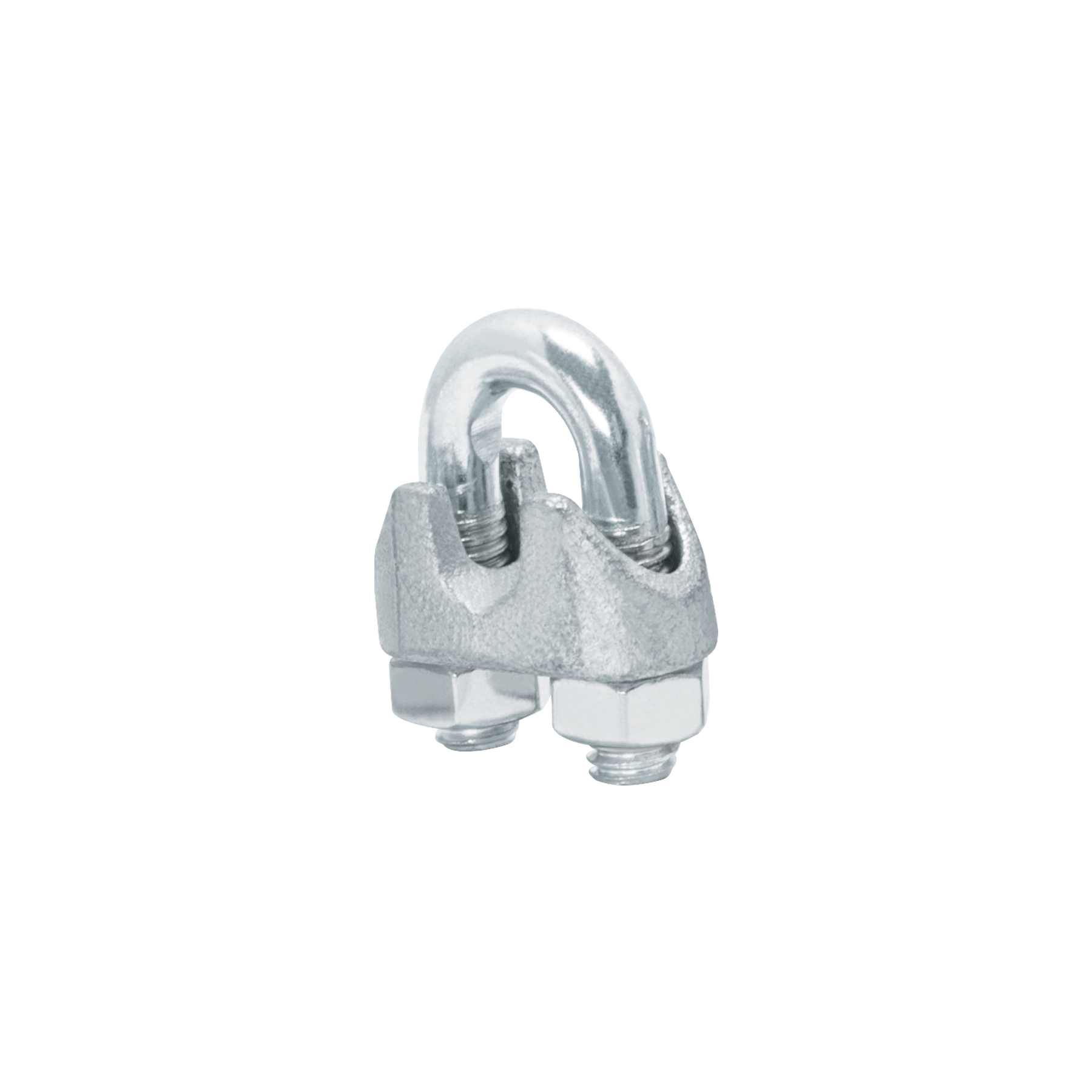 Bolsa con 40 nudos (perros) de hierro para cable de 1/4'