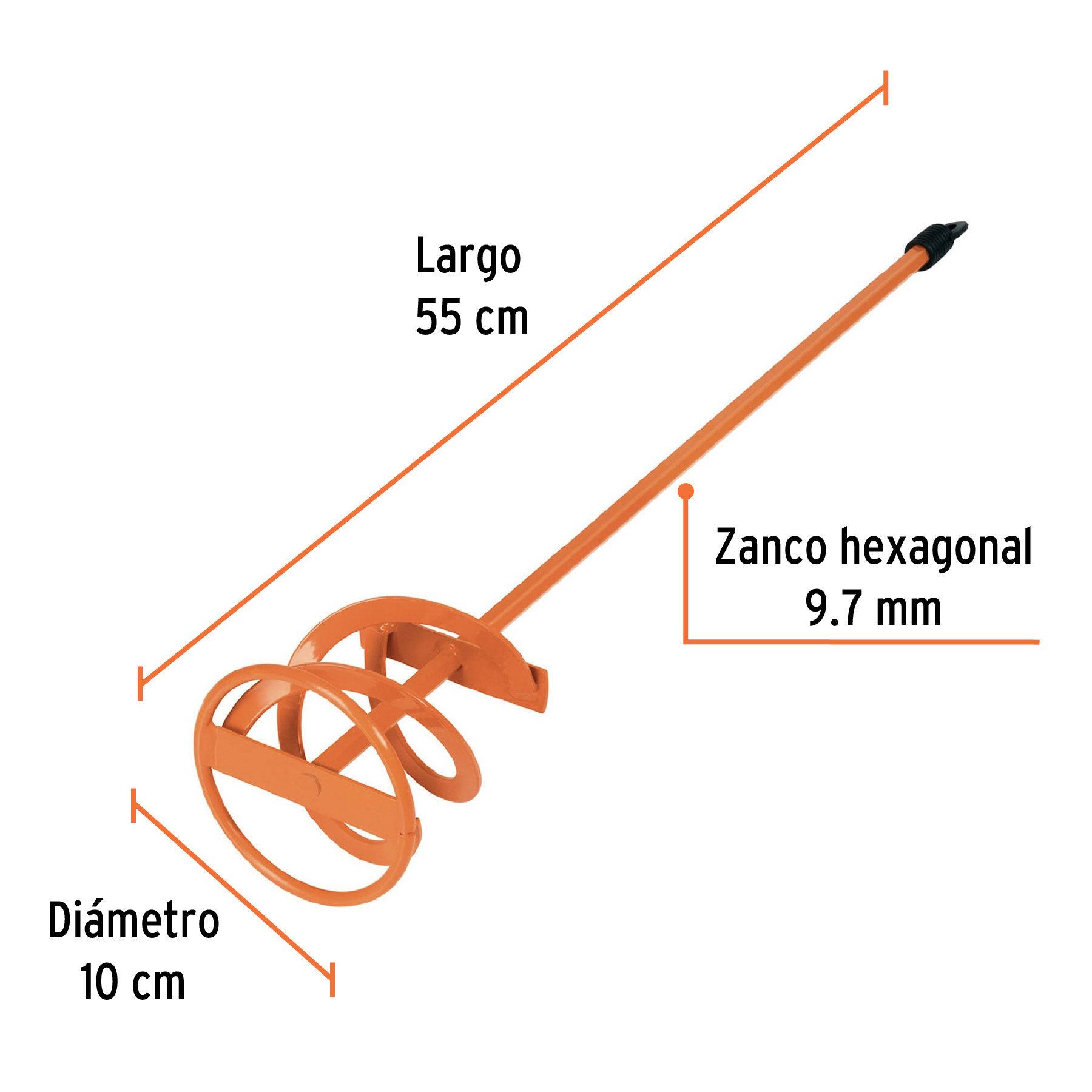 Revolvedor de Pintura 100x550mm