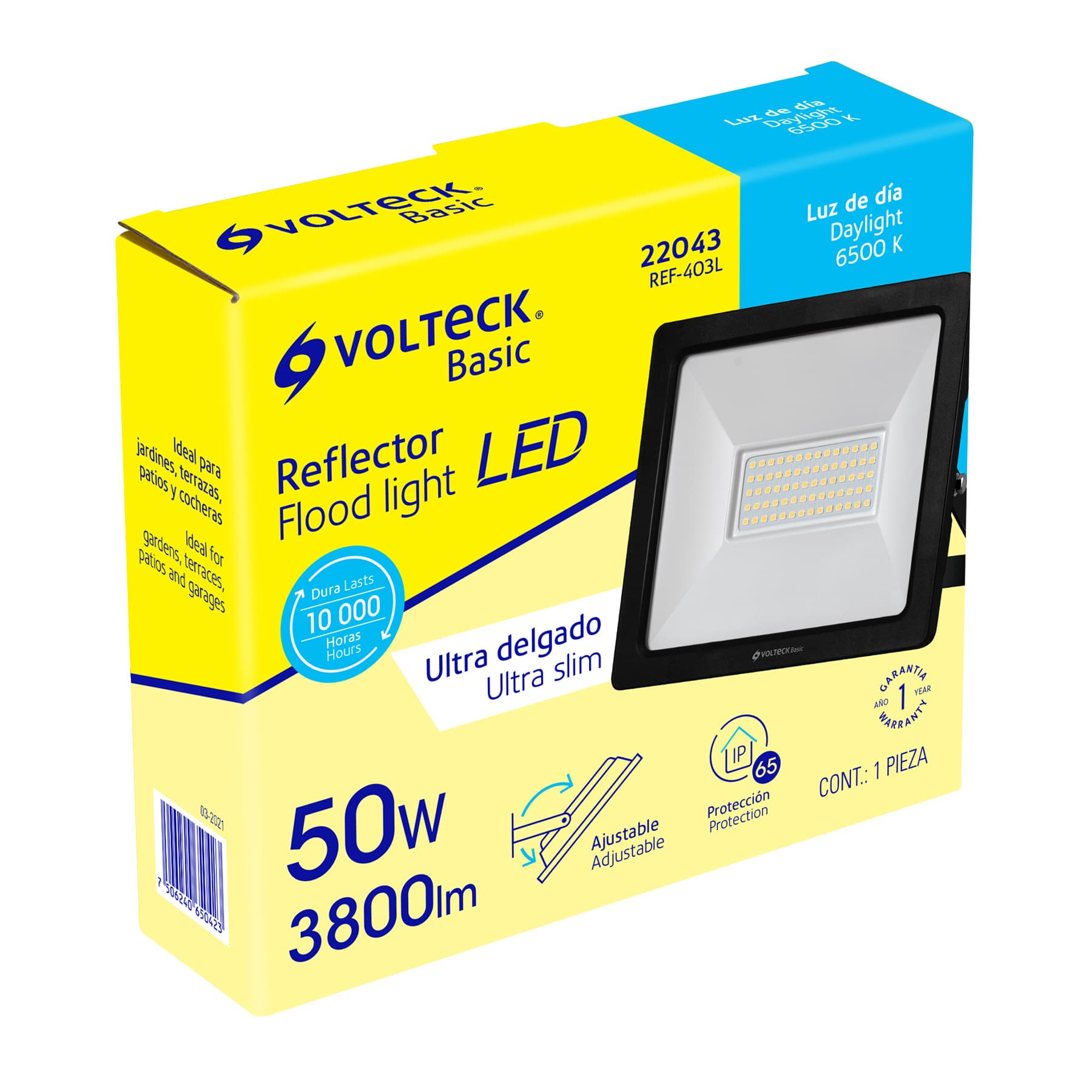 Reflector ultra delgado de LED, 50 W