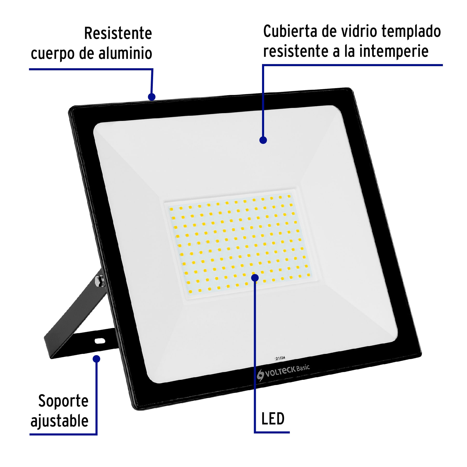 Reflector ultra delgado de LED, 100 W
