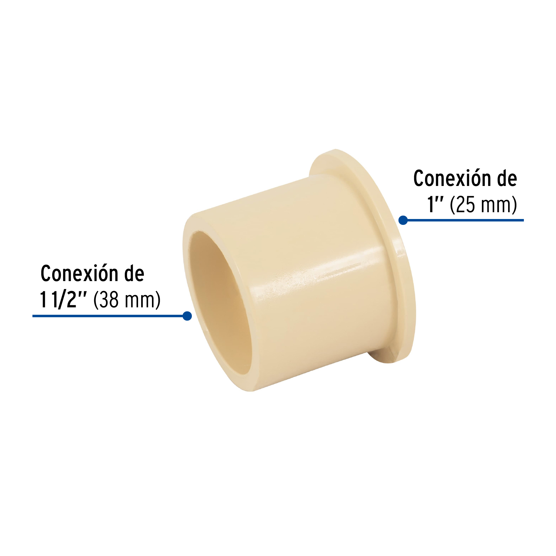 Reducción Bushing CPVC 1-1/2" x 1"