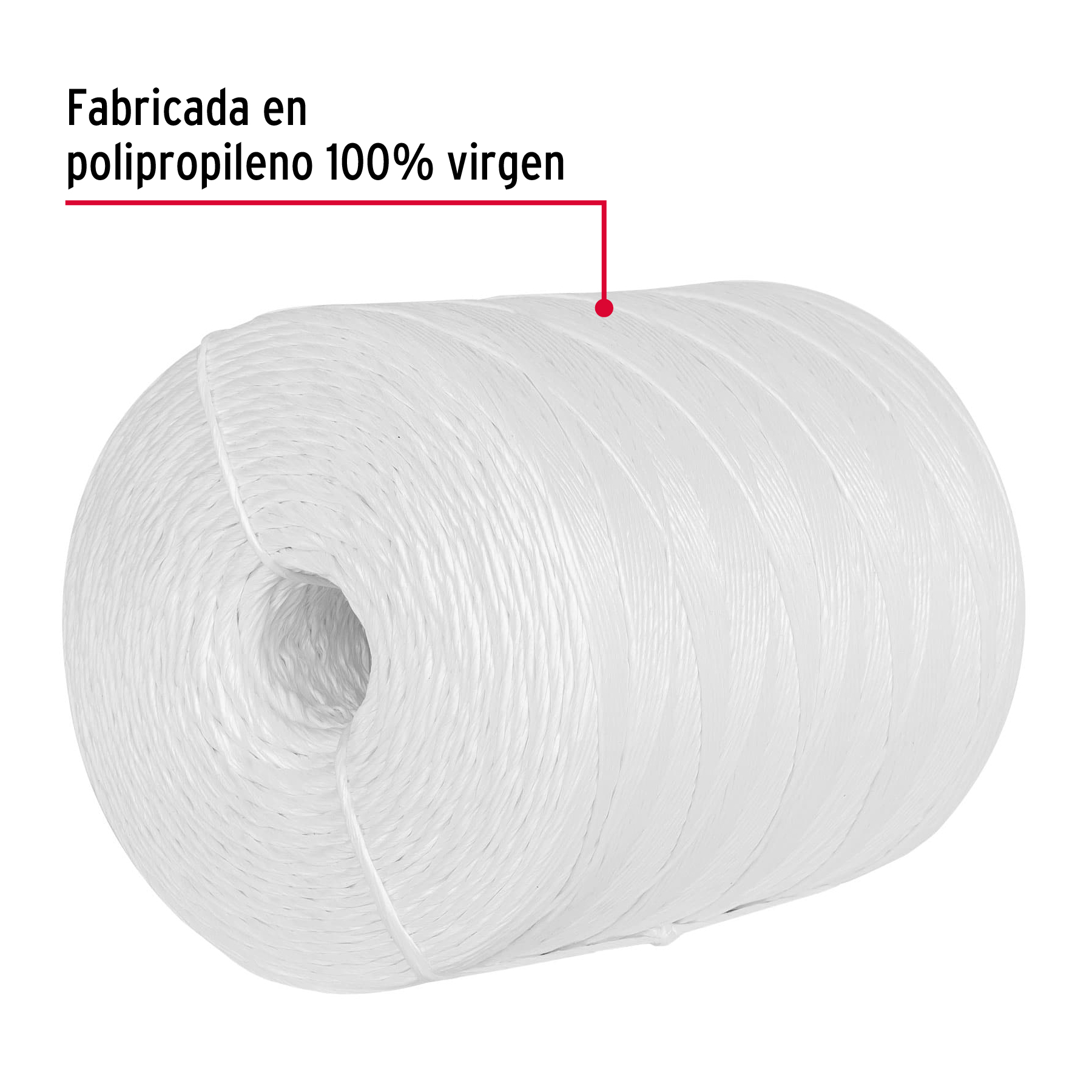 Rafia, 2.2 g/m, 4.5 kg, blanca