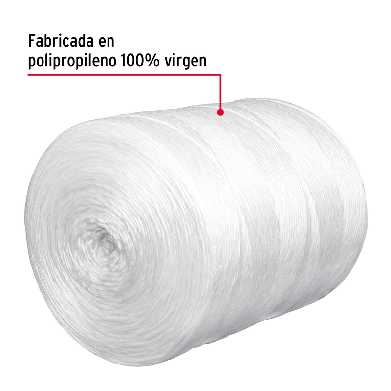 Rollo de rafia de 1125 m color blanco calibre 3.8 g/m
