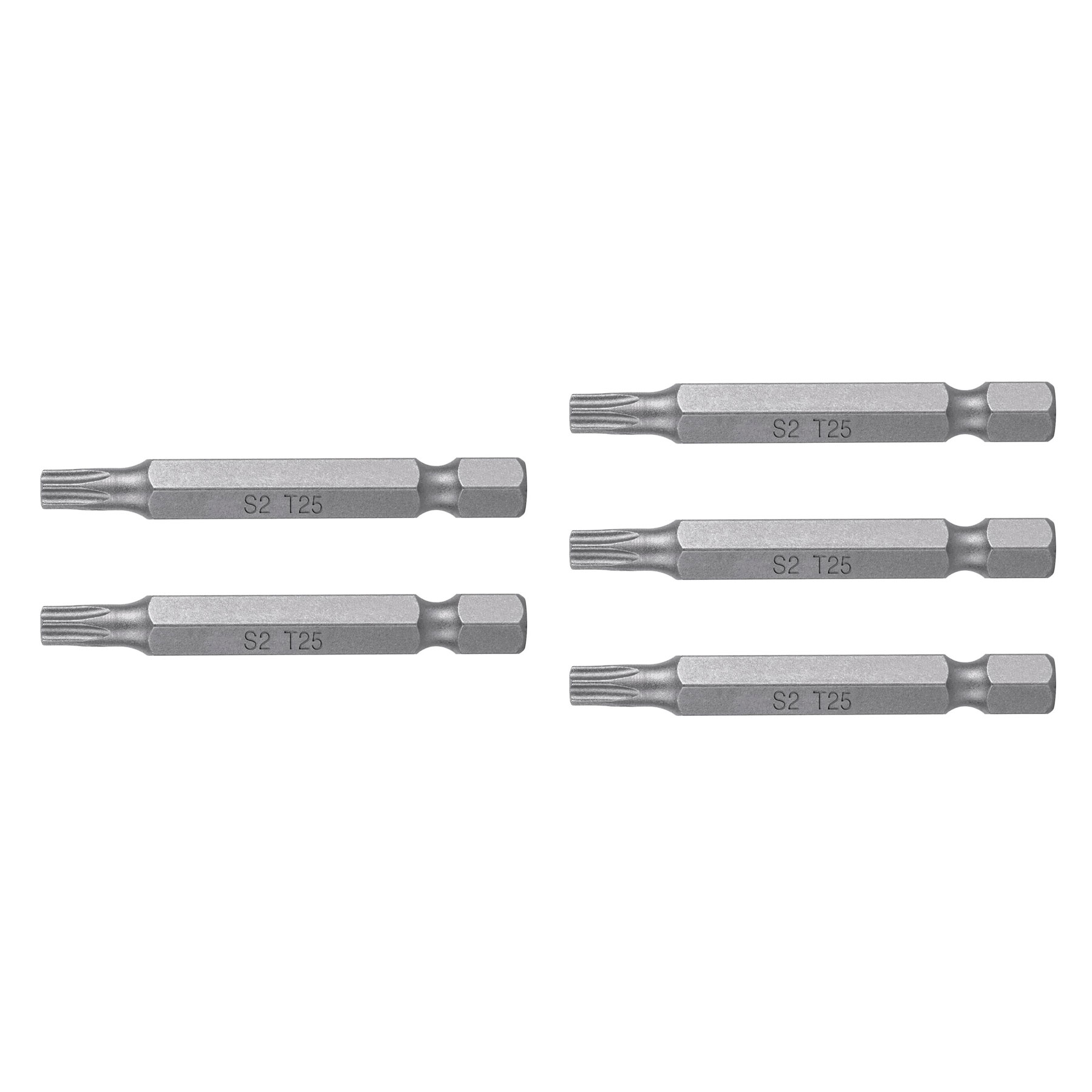 Puntas para desarmador Torx T25, 2", 5 piezas