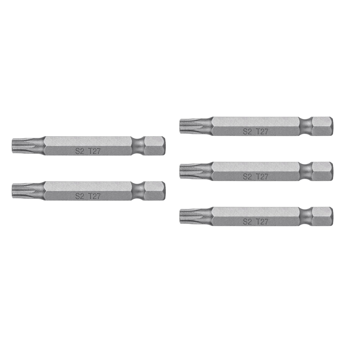 Puntas para desarmador Torx seg T27, 2", 5 piezas