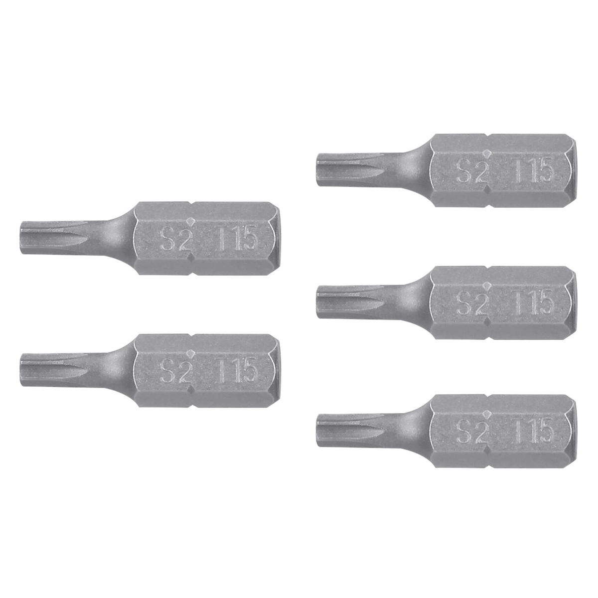 Puntas para desarmador Torx seg T15, 1", 5 piezas