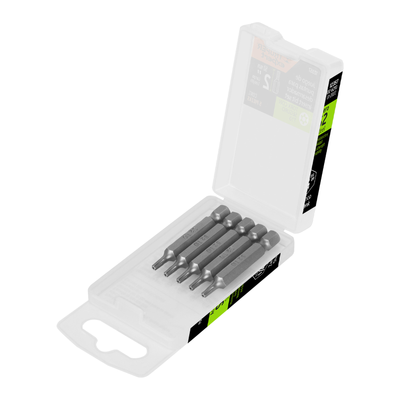 Puntas para desarmador Torx seg T10, 2", 5 piezas