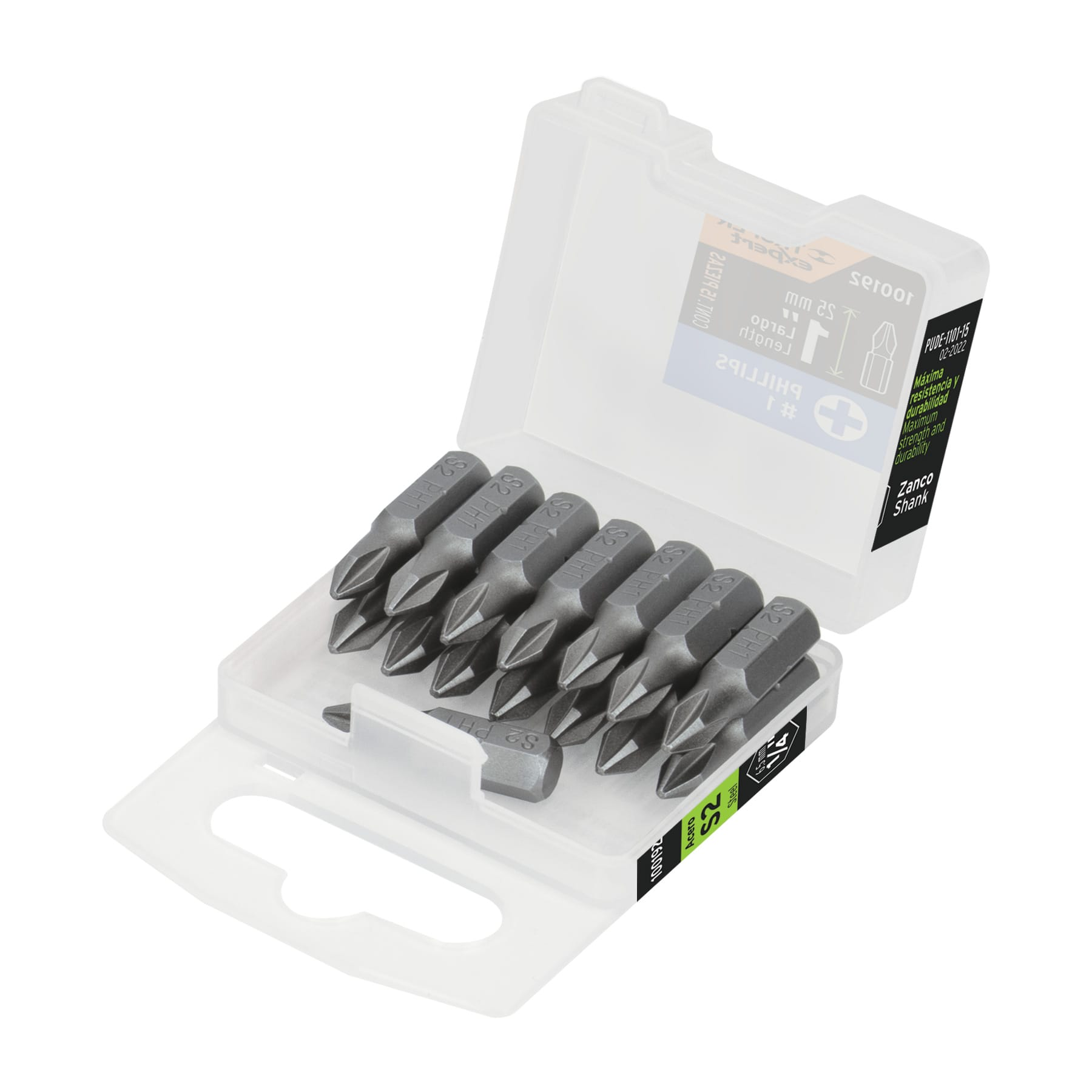 Puntas para desarmador Phillips PH1, 1", 15 piezas