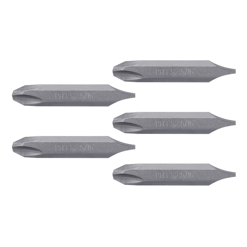 Puntas para desarmador dobles, PH3, plana 5/16", largo 2-3/8