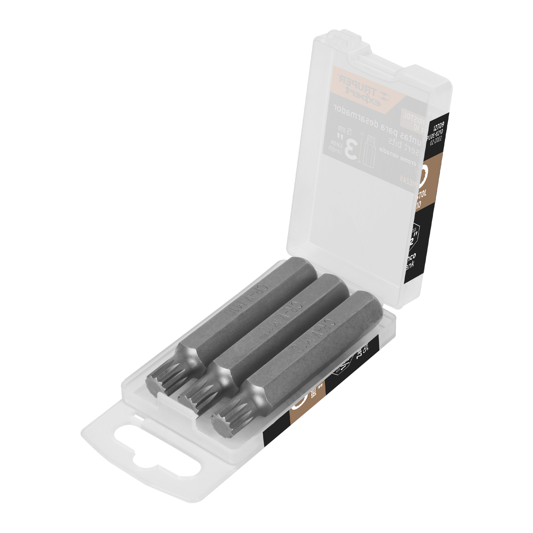 Puntas para desarmador bristol M10, 3", 3 piezas