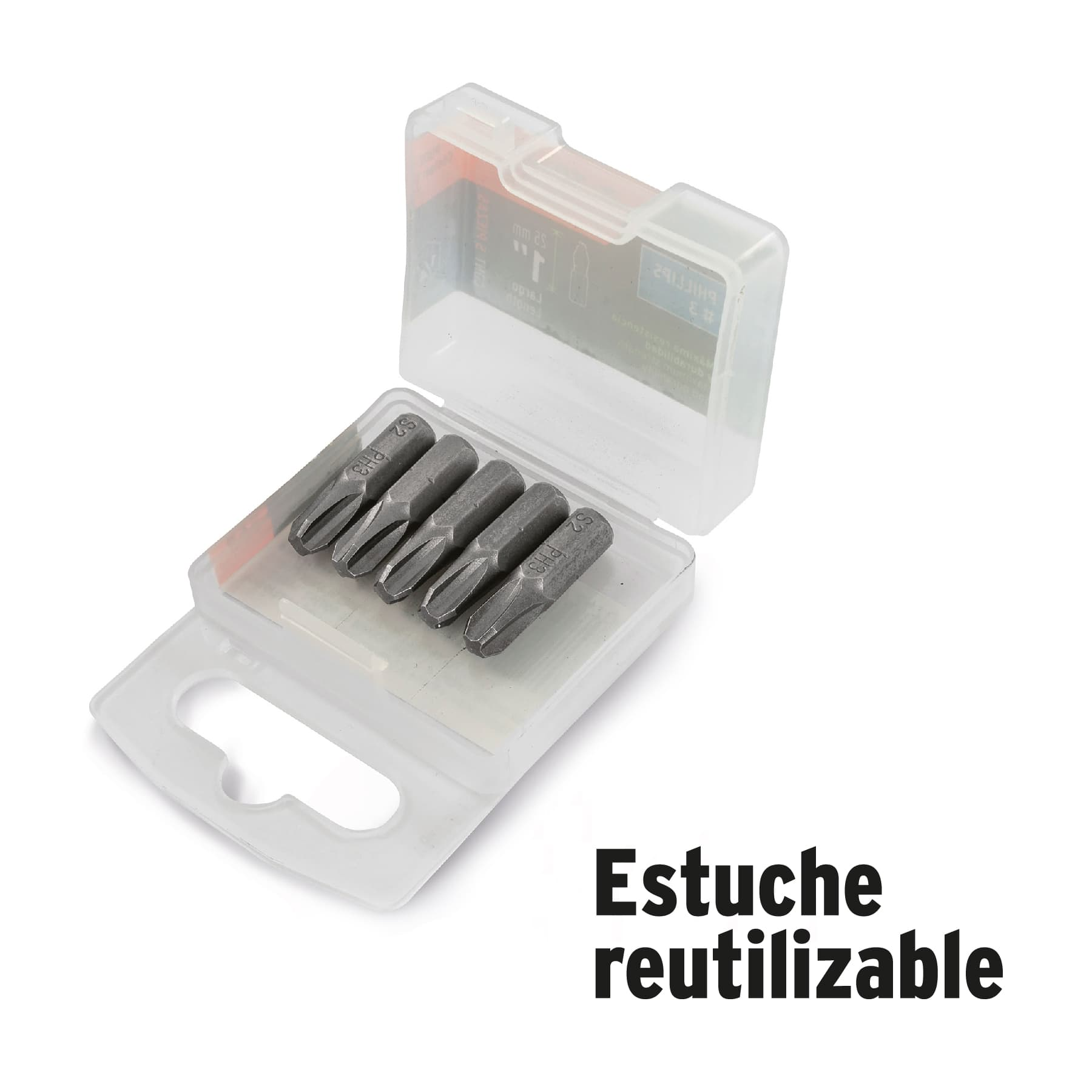 Puntas para desarmador bristol combinadas, 3", 4 piezas