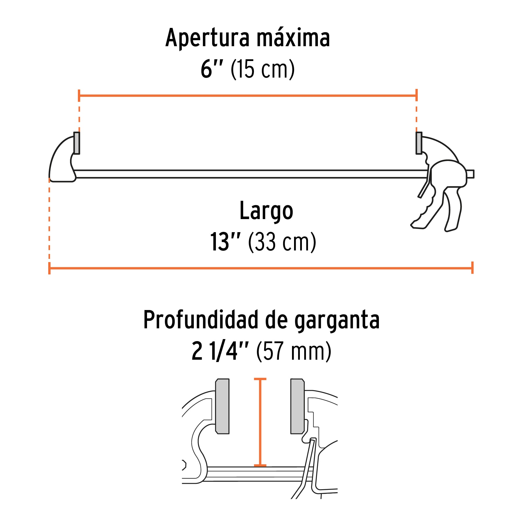 Prensa con ajuste rápido 6"