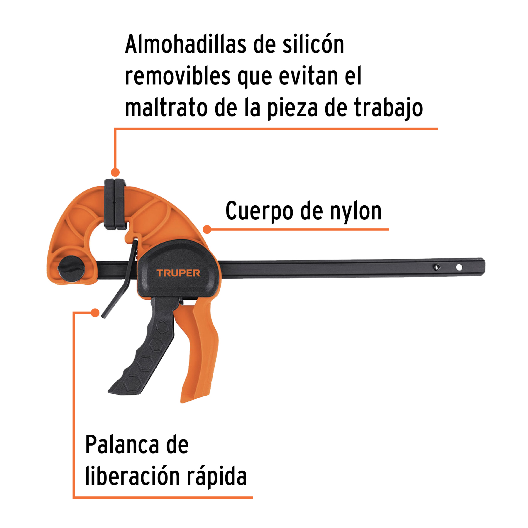 Prensa con ajuste rápido 12"