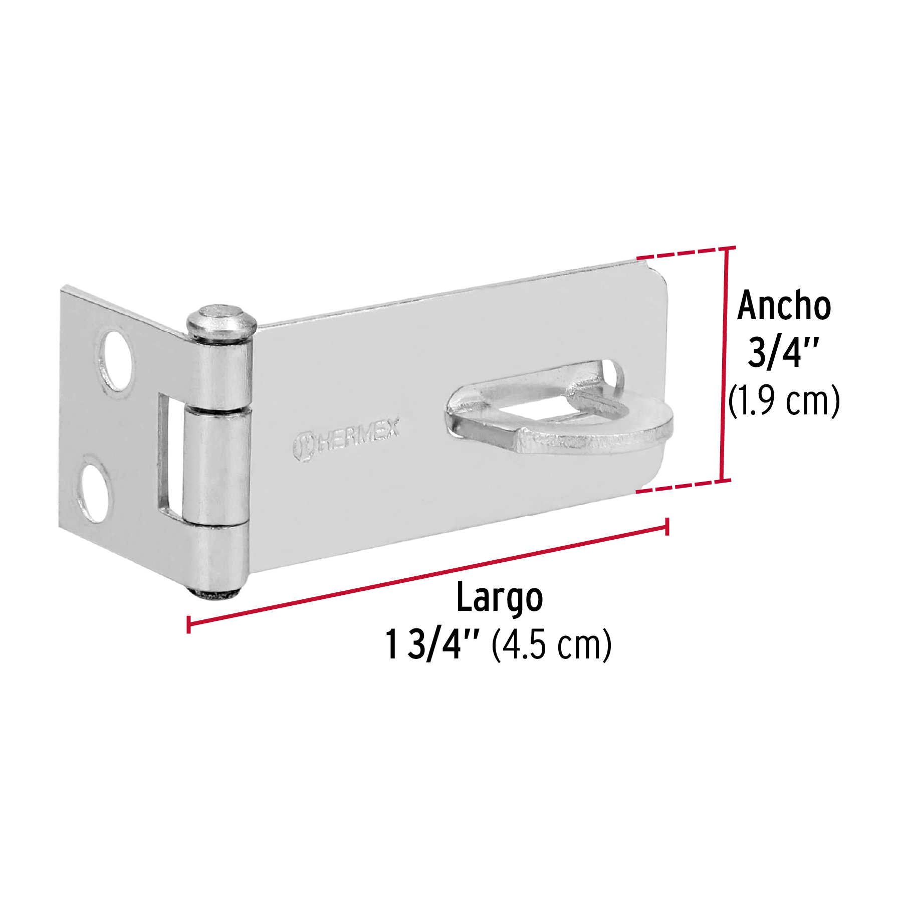 Portacandado acero zincado 1-3/4"