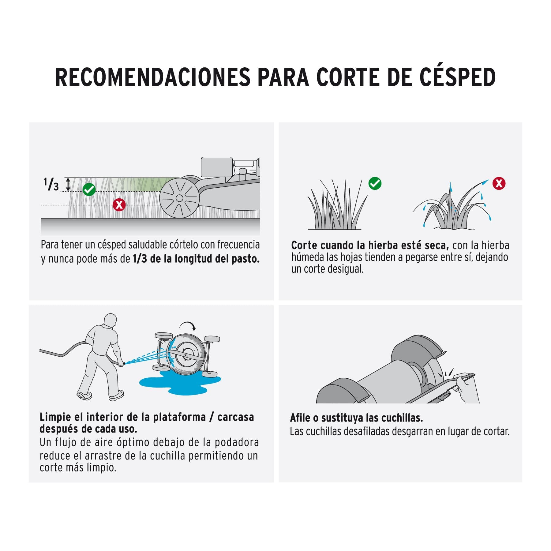 Podadoras con motor a gasolina, 5HP, de 20"