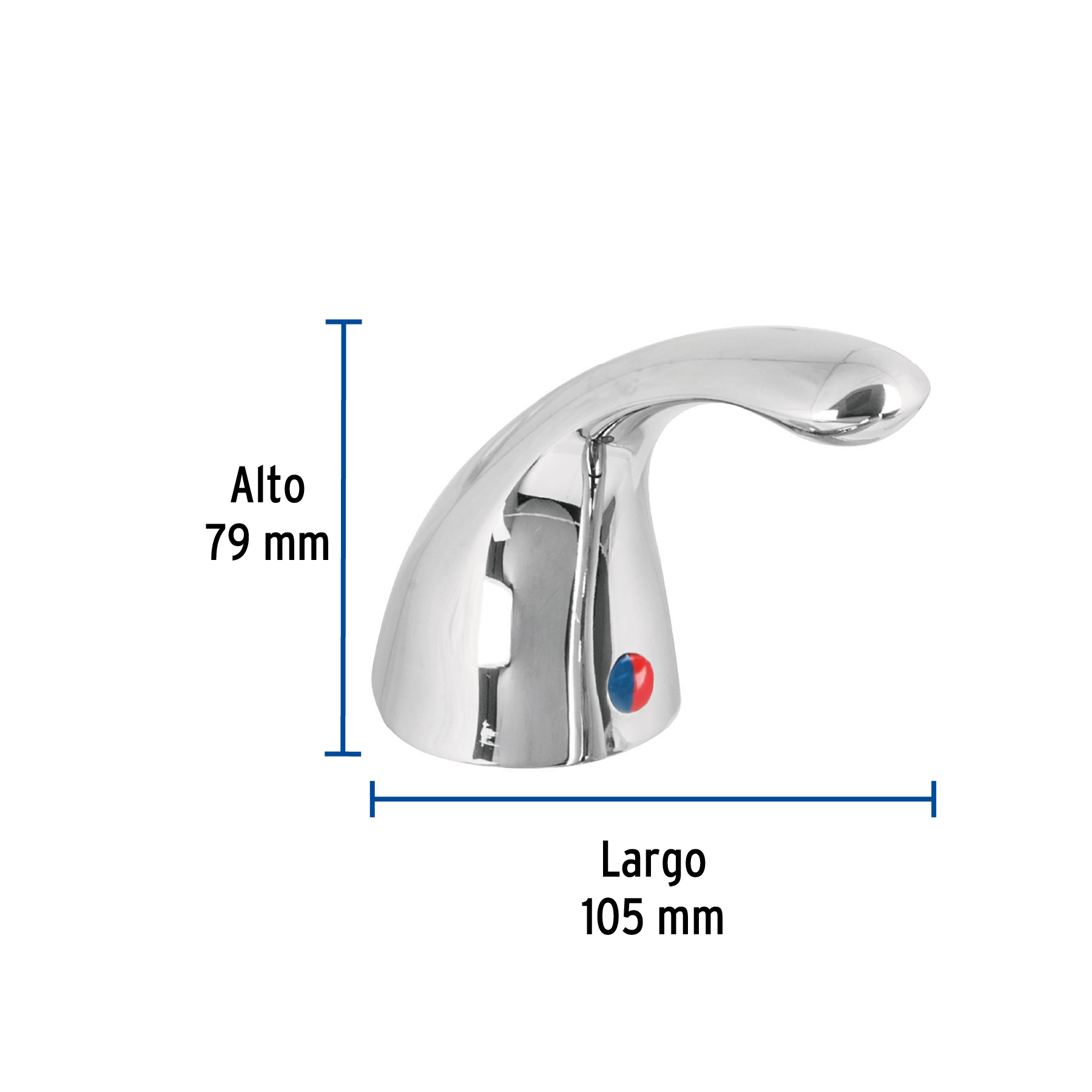 Maneral palanca para monomando lavabo AEM-44, cromo, AERO