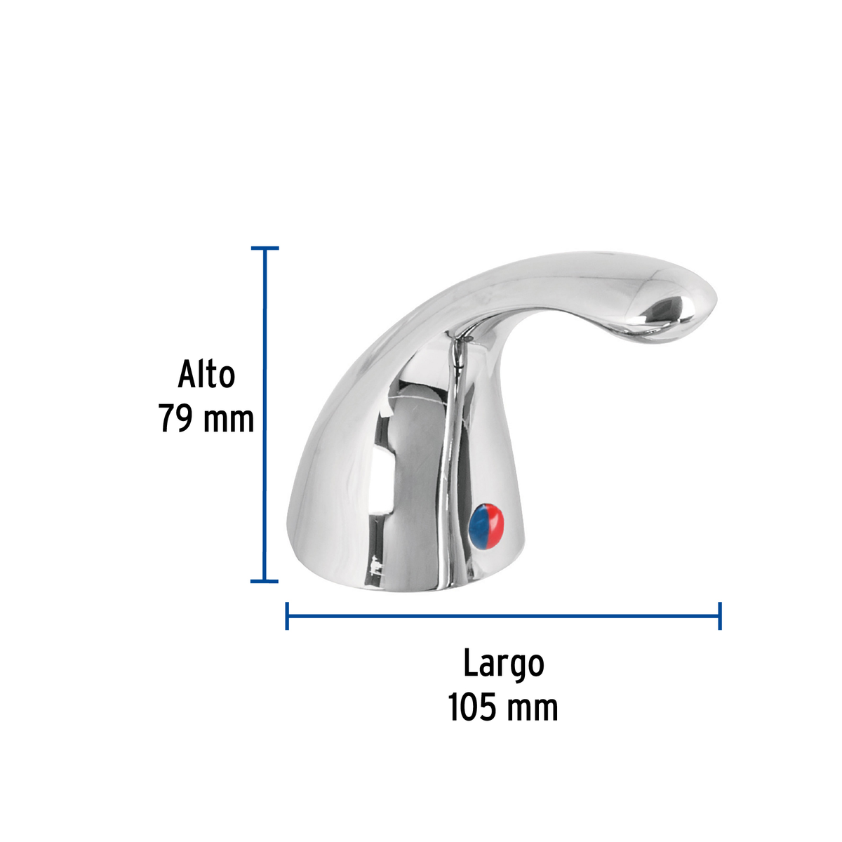 Maneral palanca para monomando lavabo AEM-44, cromo, AERO