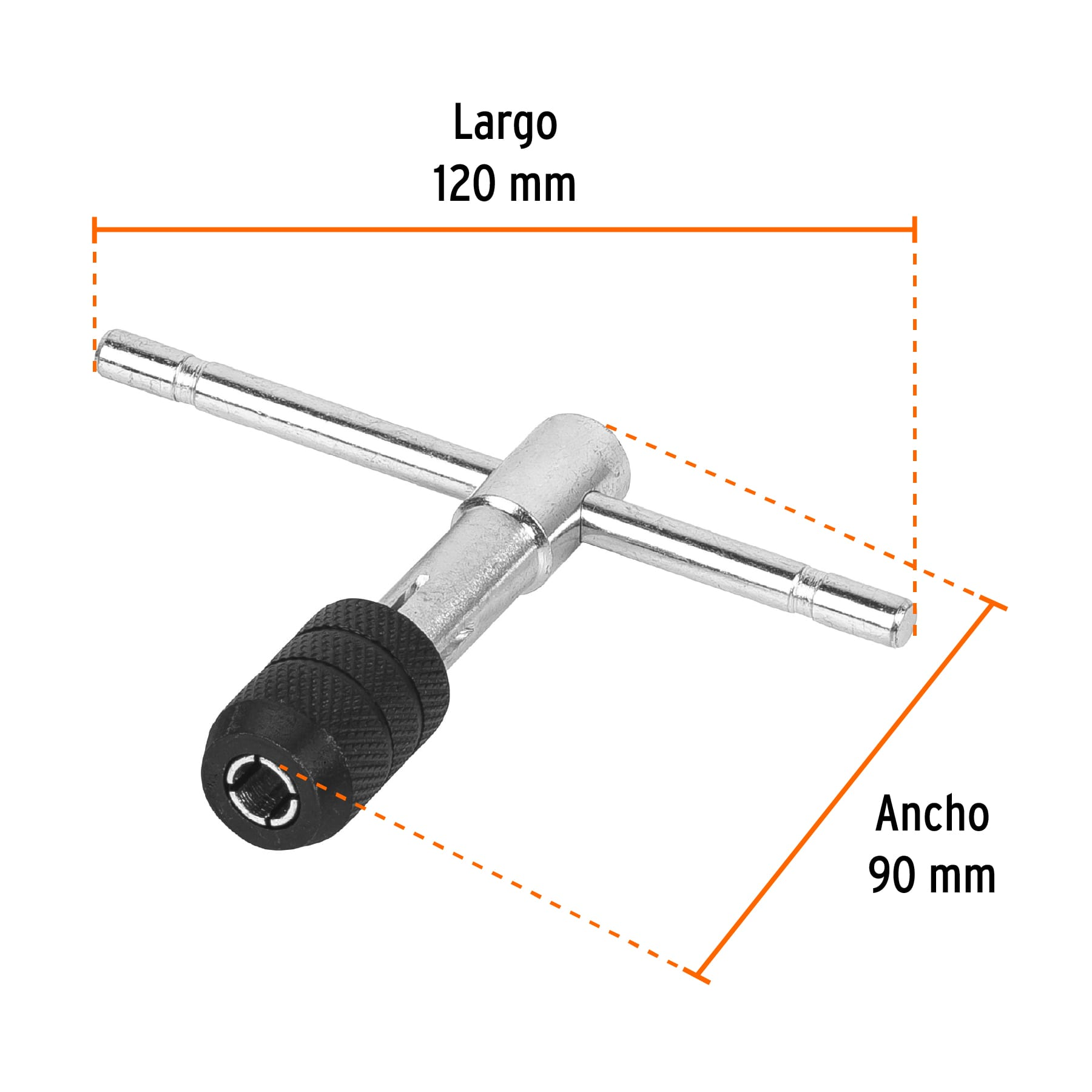 Maneral en t para machuelo 1/2"