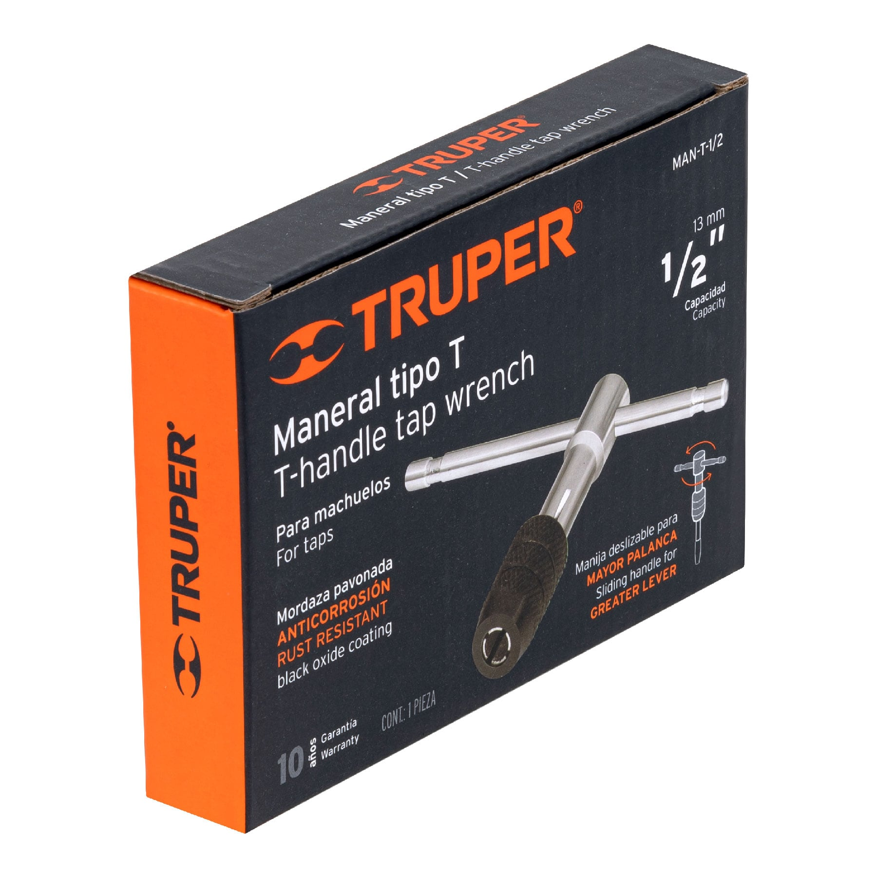 Maneral en t para machuelo 1/2"