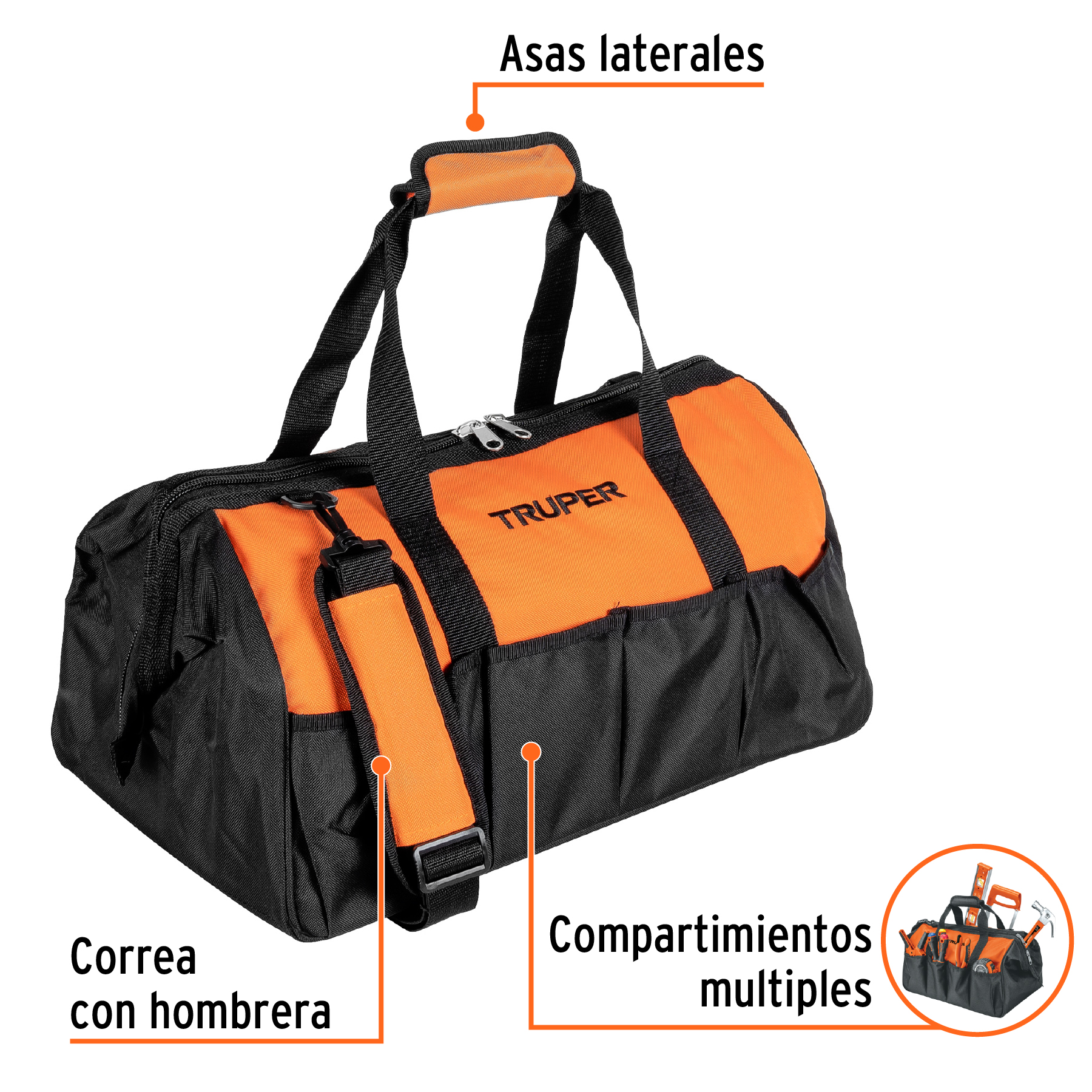 Maleta flexible portaherramienta de 20"