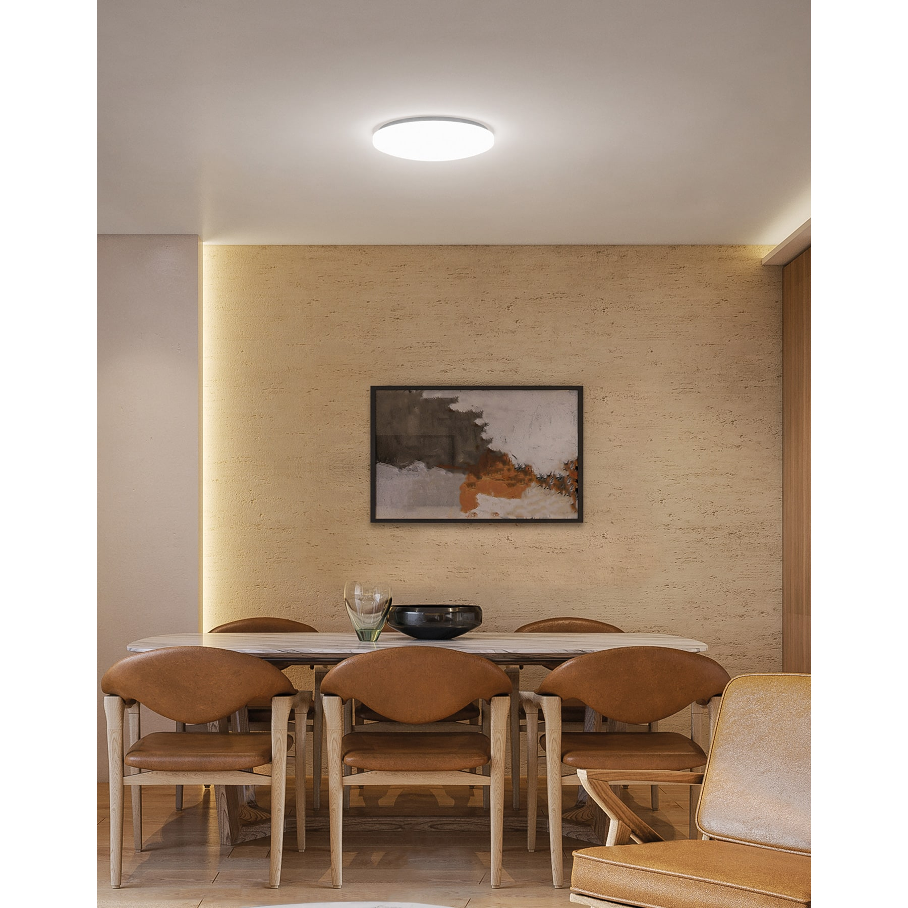 Luminario de LED de sobreponer tipo plafón, 18W, 1,400 lm
