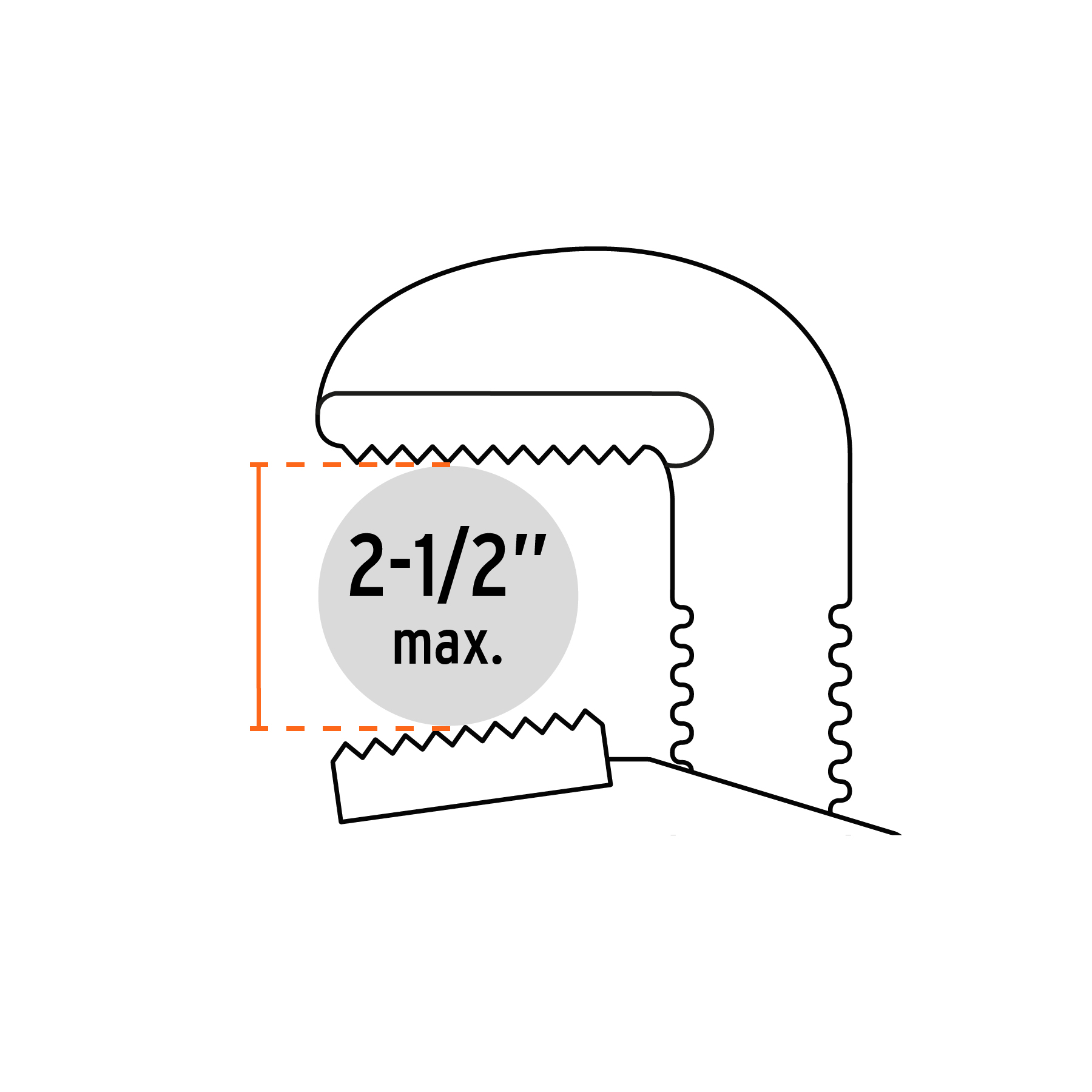 Llave para tubo, stilson, de aluminio, 24"
