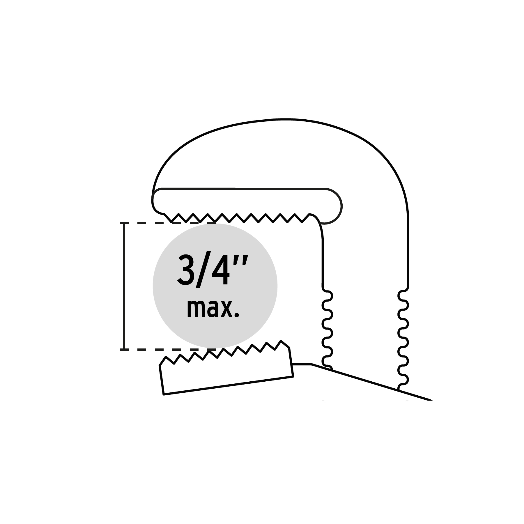 Llave para tubo, stilson, 8", pretul