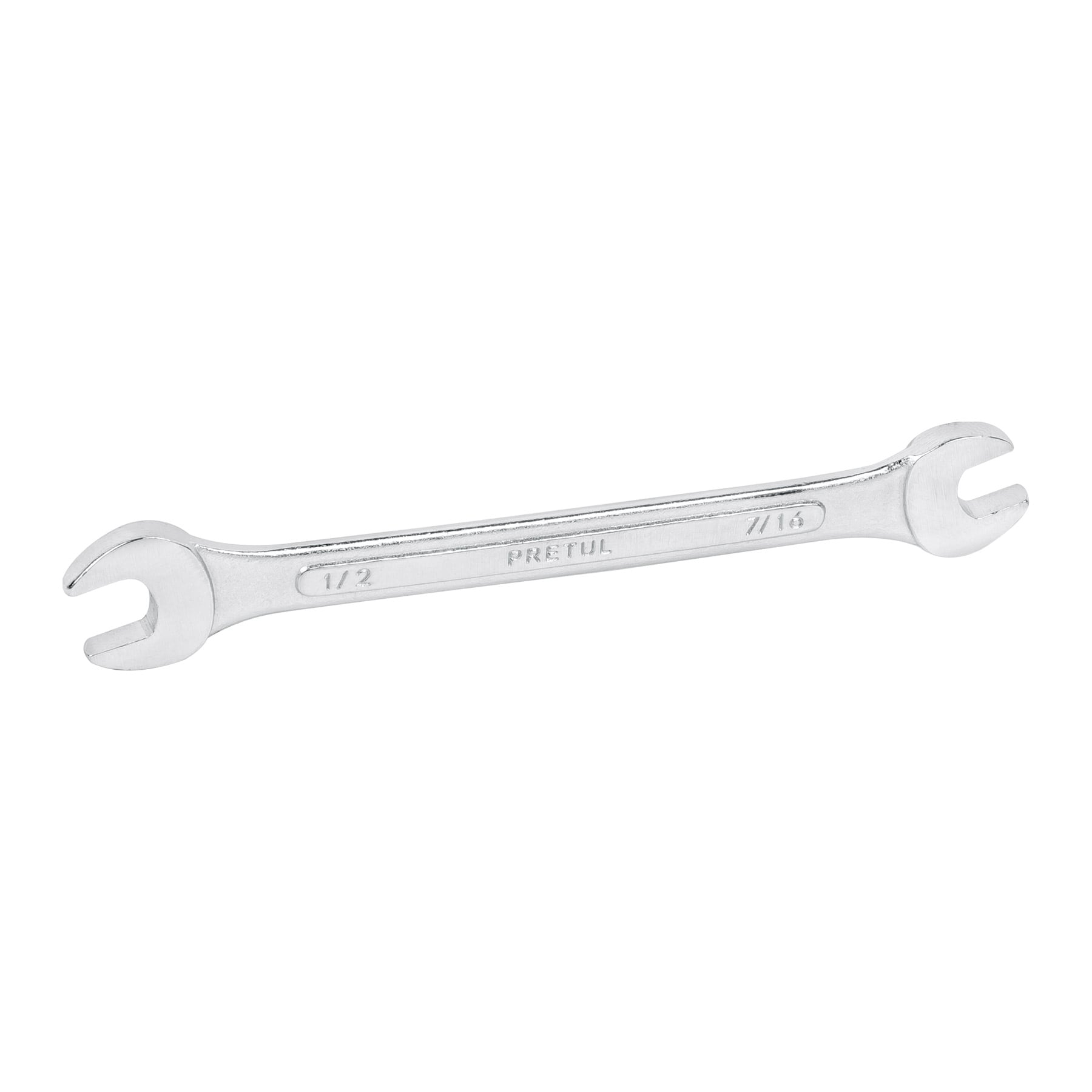Llave española, 7/16 x 1/2" x 172 mm, pretul