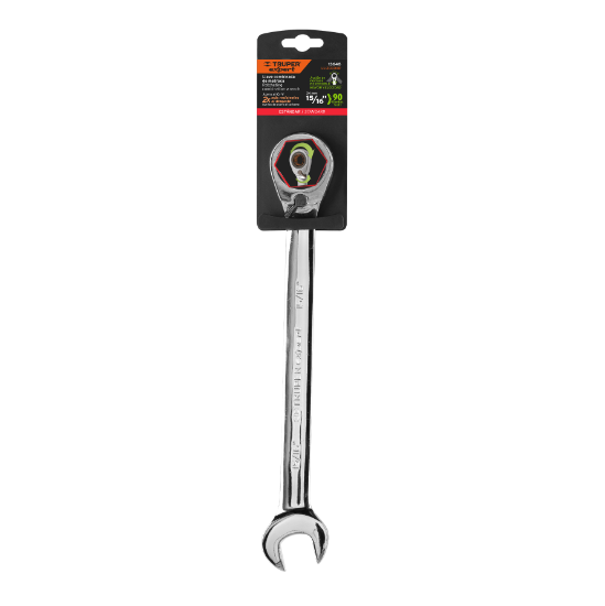 Llave combinada matraca, reversible, 15/16", Truper Expert