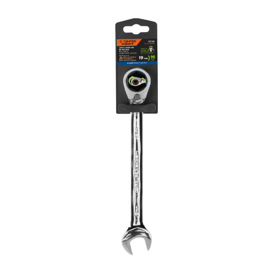 Llave combinada matraca reversible, 19x246 mm,Truper Expert