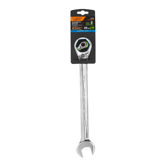 Llave combinada con matraca, reversible, 25mm, Truper Expert