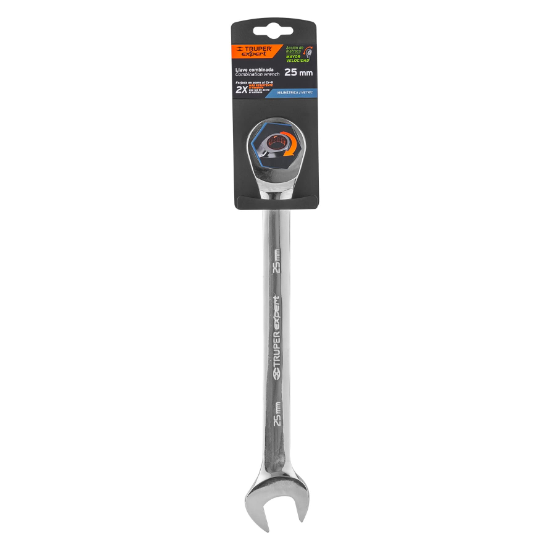 Llave combinada con matraca, 25 x 325 mm, Truper Expert