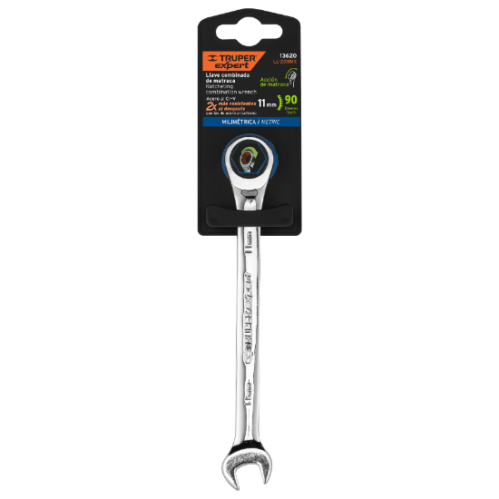 Llave combinada con matraca, 11 x 160 mm, TruperExpert