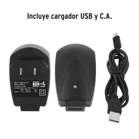 Linterna recargable, led cree, 150 lm con 3 pilas D