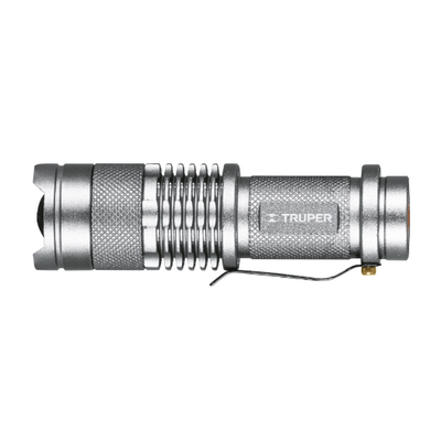 Linterna de aluminio con 1 pila AA, 40 lúmenes, 1 LED