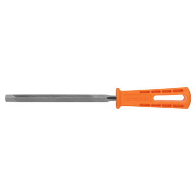 Lima triangular 6" para machete, 34 dpp, con mango, TRUPER