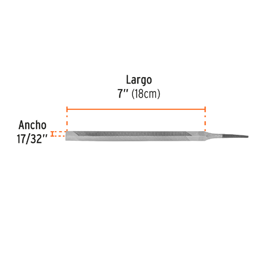 Lima triángulo regular, muza, 7"