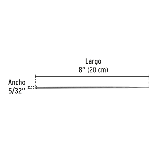 Lima para motosierra 5/32", Pretul