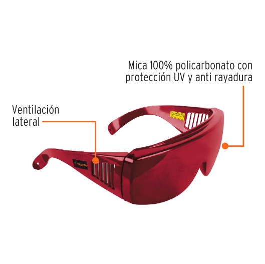 Lentes de seguridad para nivel laser