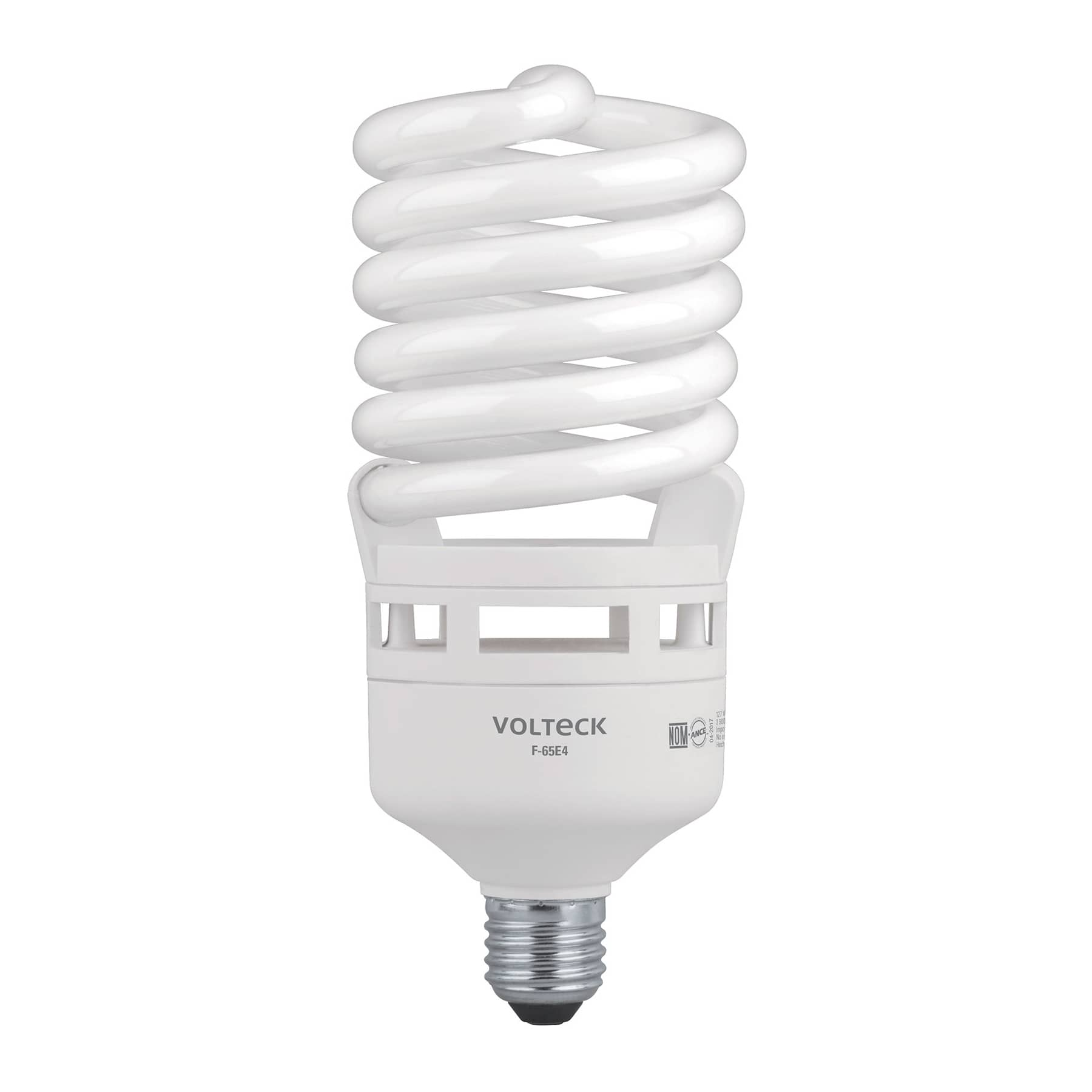 Lámpara 65 W, espiral, alta potencia, luz día, T4, en caja